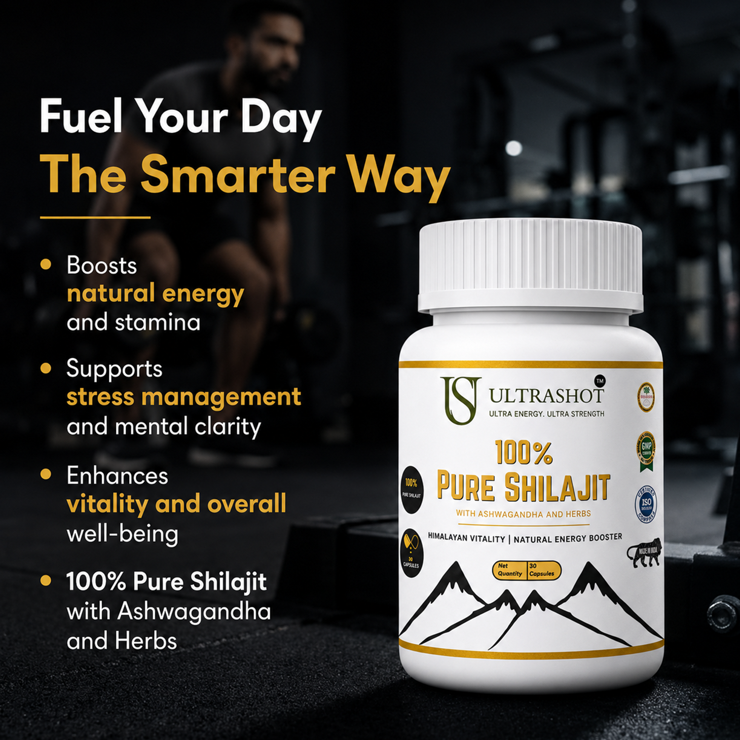 Ultrashot Natural shilajit capsules (Pack of 3) - Image 6