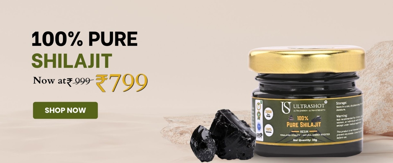 Shilajit resin banner hero