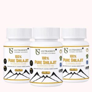 Ultrashot Natural shilajit capsules (Pack of 3)
