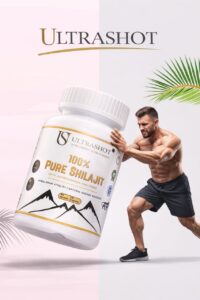 UltraShot Pure Shilajit Capsules with Ashwagandha – Natural Energy & Stamina Booster