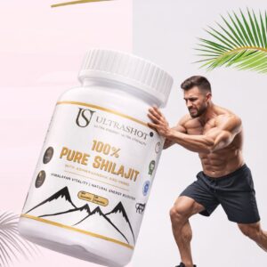 UltraShot Pure Shilajit Capsules with Ashwagandha – Natural Energy & Stamina Booster