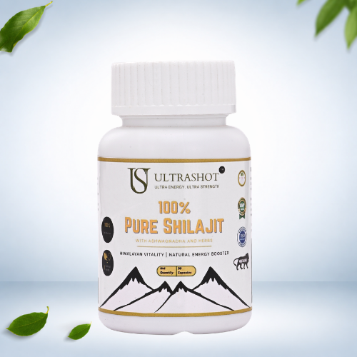 UltraShot Pure Shilajit Capsules with Ashwagandha