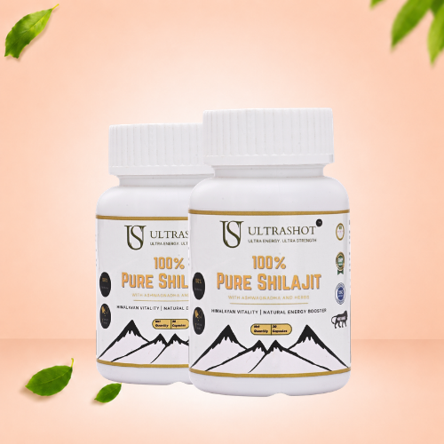 UltraShot Pure Shilajit Capsules (Pack of 2 )