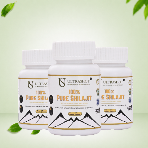 Ultrashot Natural shilajit capsules (Pack of 3)