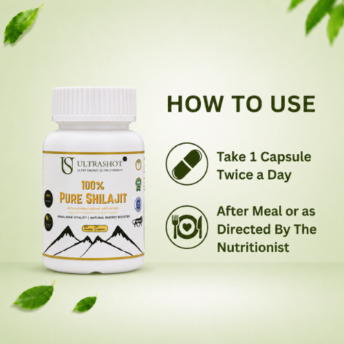 Ultrashot Natural shilajit capsules (Pack of 3) - Image 2